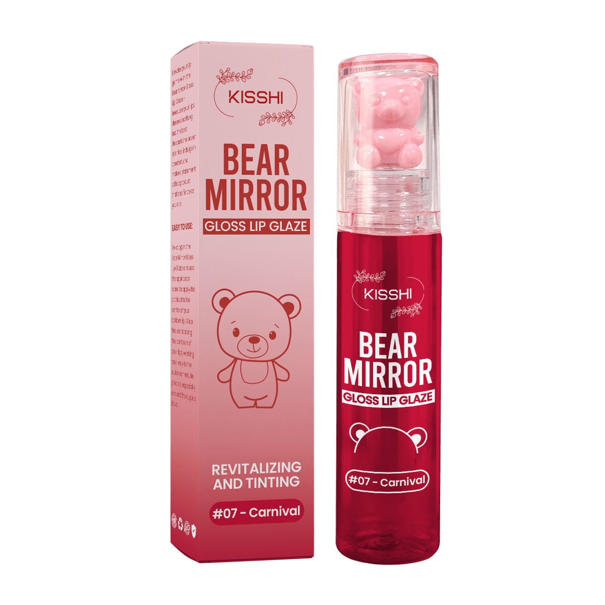KISSHI™ Bear Mirror Gloss Lip Glaze